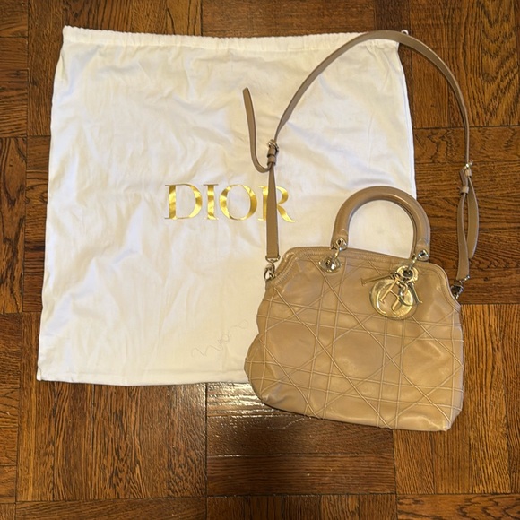Christian Dior Small Cannage Granville Tote or Crossbody Purse - Picture 1 of 15